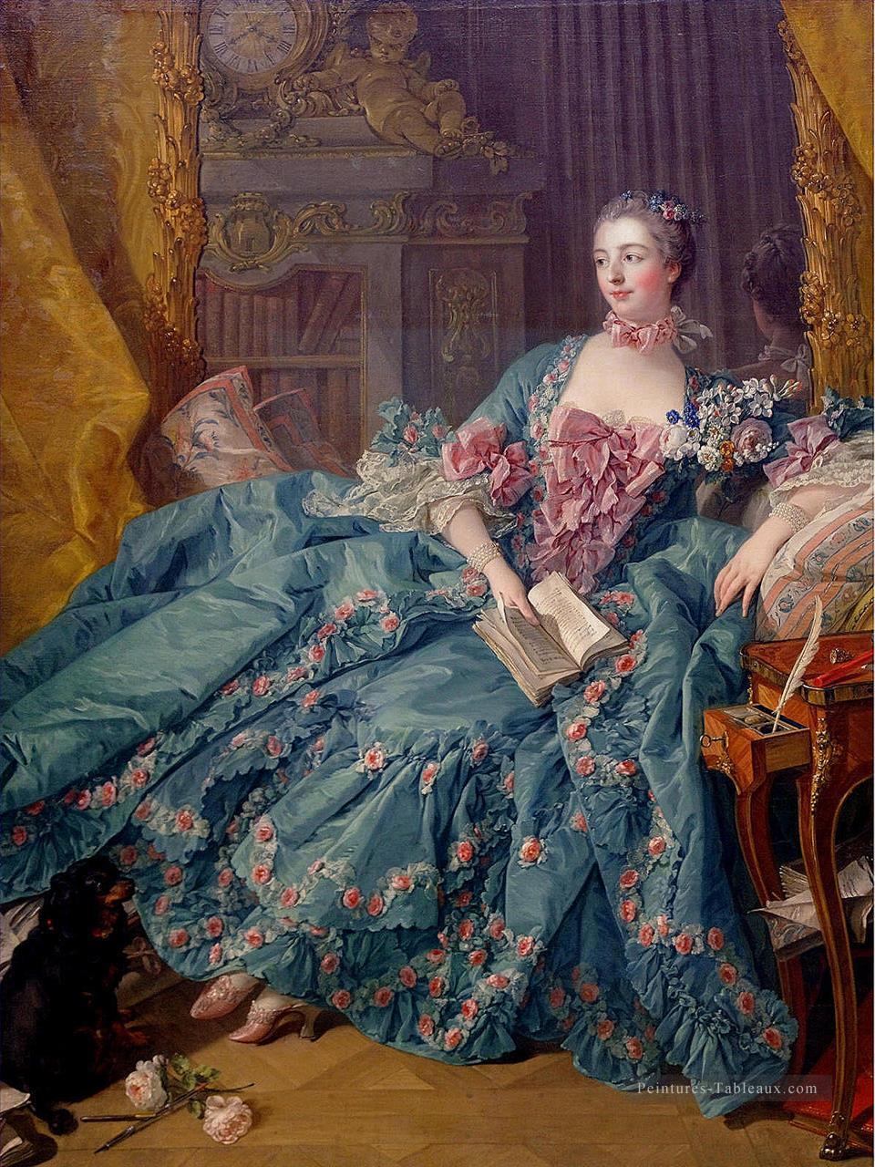 La marquise de Pompadour rococo François Boucher Peintures à l'huile